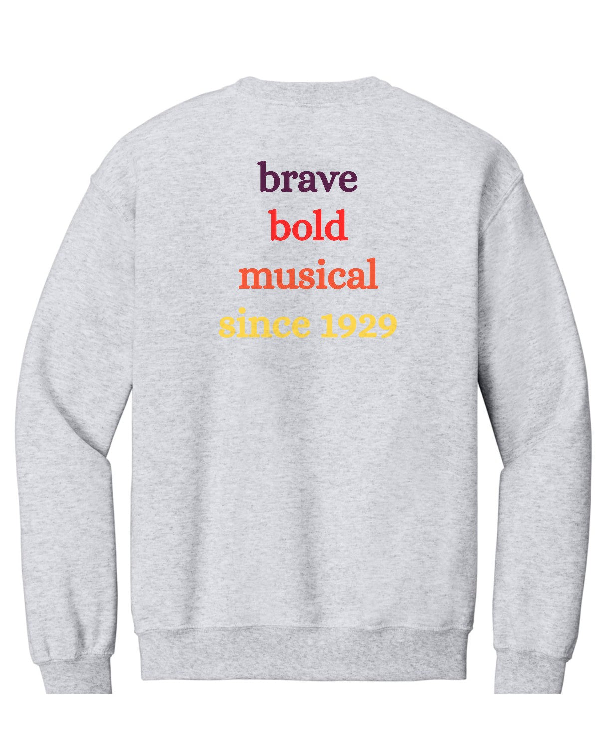 Hope College Chapel Choir Heavy Blend Crewneck Sweatshirt — Ash, back