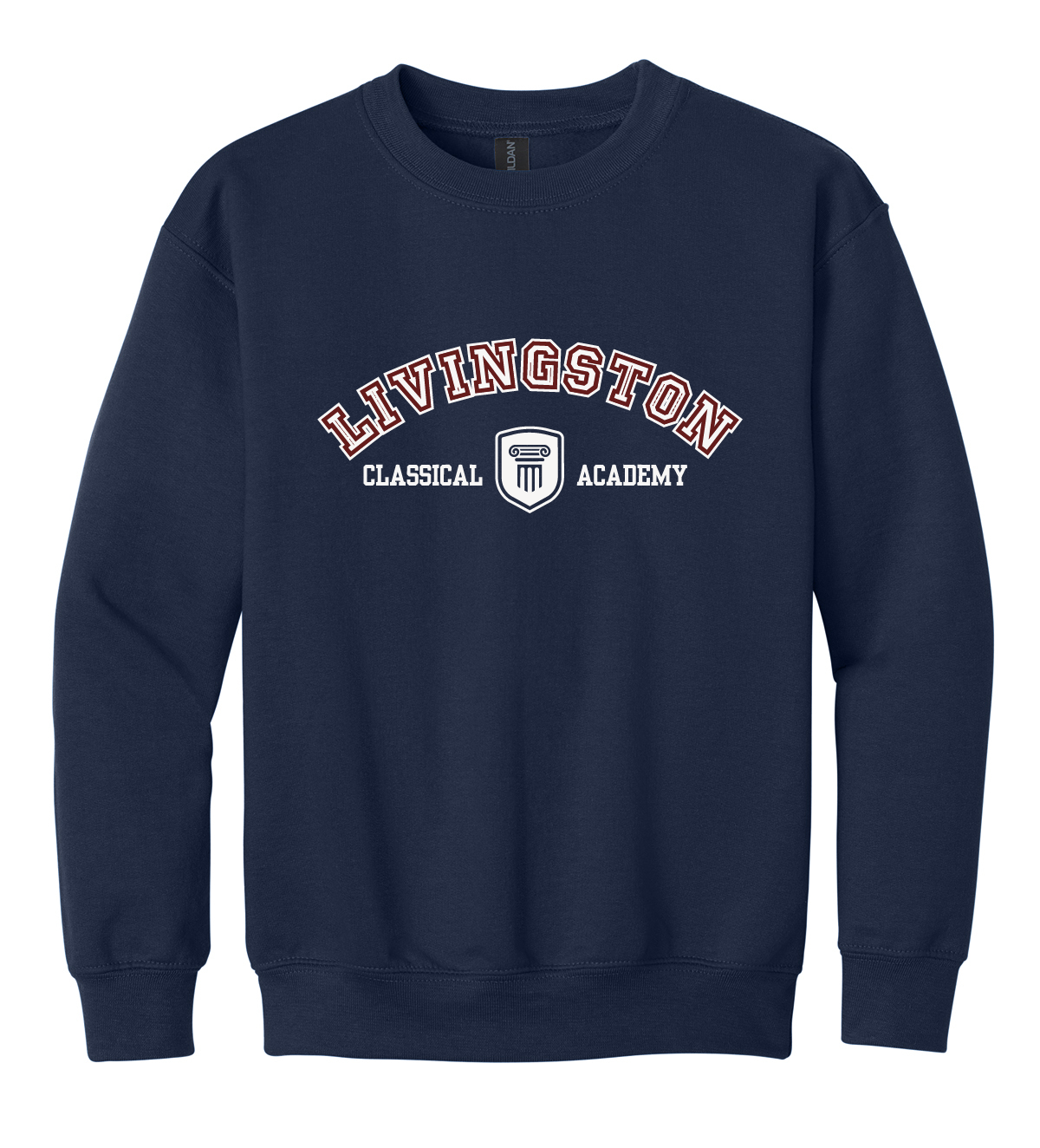 Livingston Classical Academy Campus Classic Sweatshirt (Youth) - Spirit Wear Only