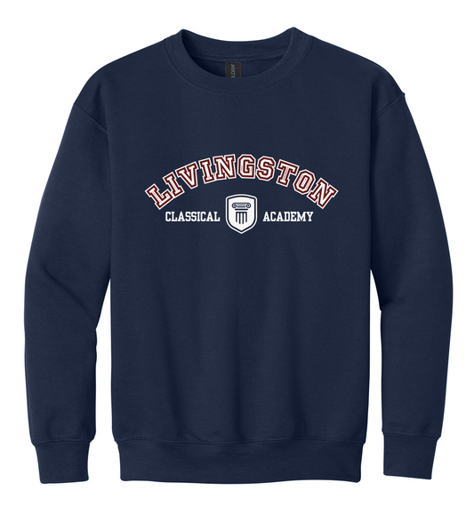Livingston Classical Academy Campus Classic Sweatshirt (Youth) - Spirit Wear Only