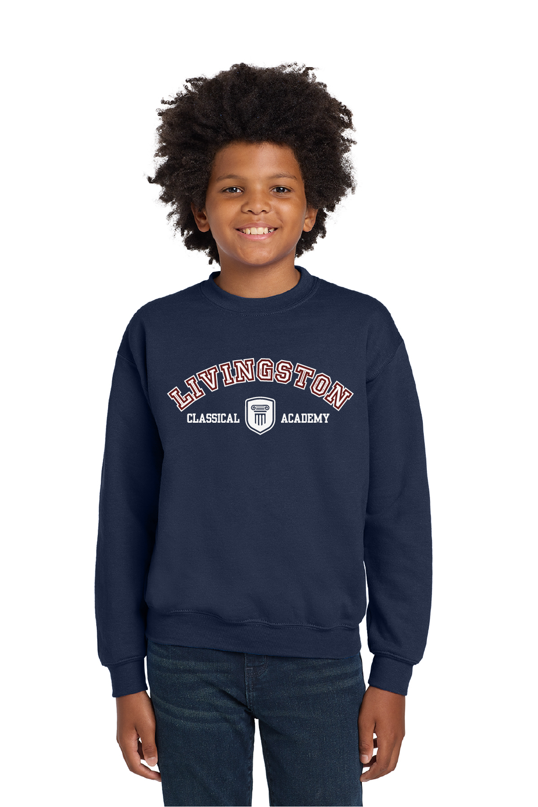 Livingston Classical Academy Campus Classic Sweatshirt (Youth) - Spirit Wear Only