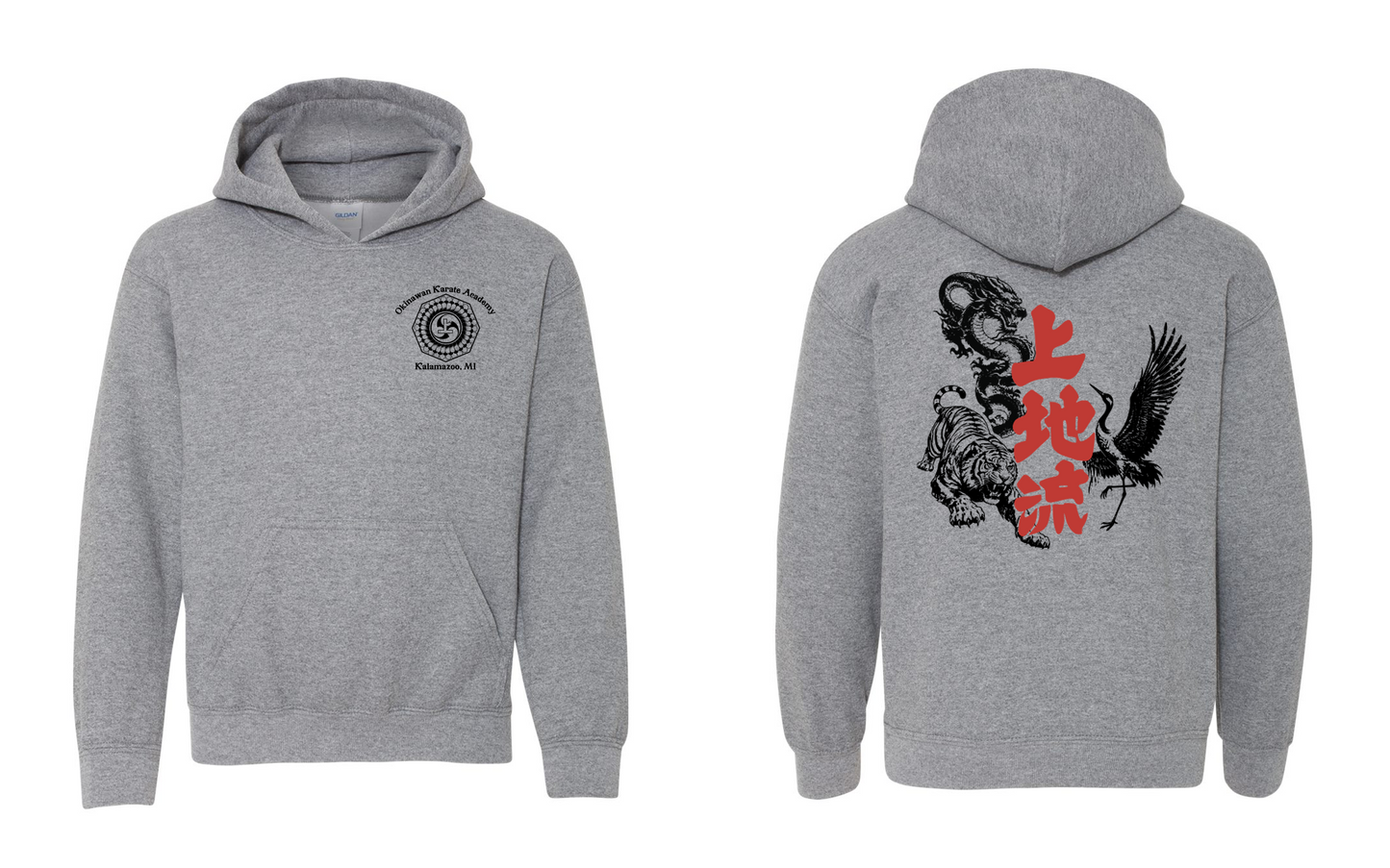 Okinawan Karate Academy Animal Print Youth Hoodie