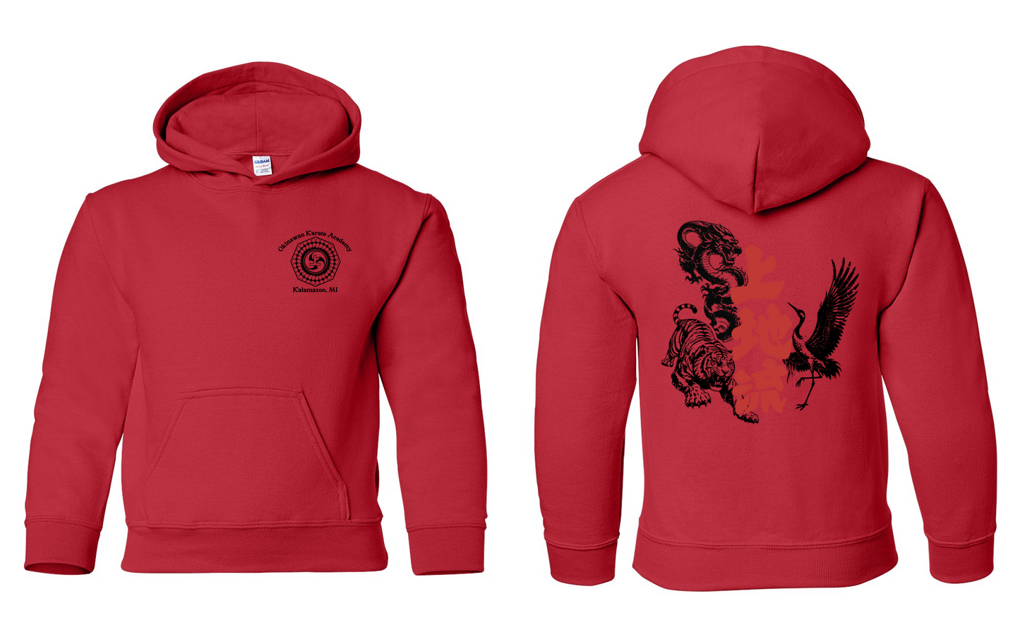 Okinawan Karate Academy Animal Print Youth Hoodie