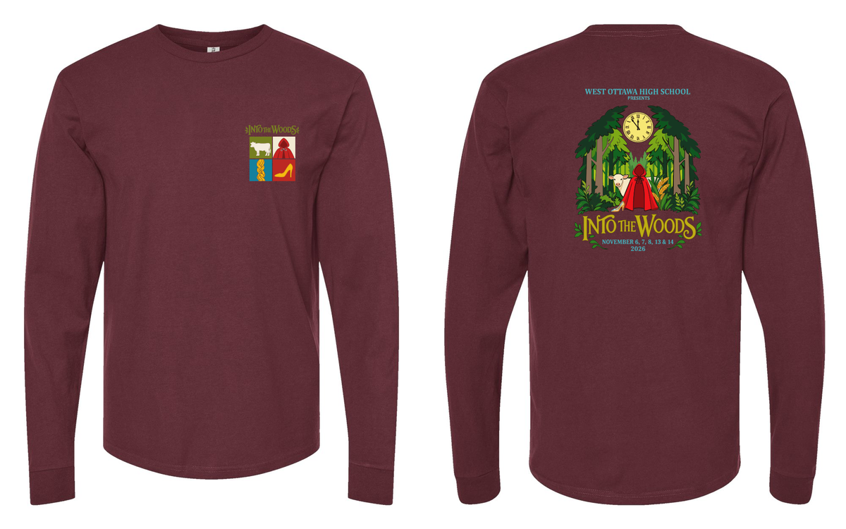 West Ottawa Theater Into the Woods Unisex Long Sleeve Tee