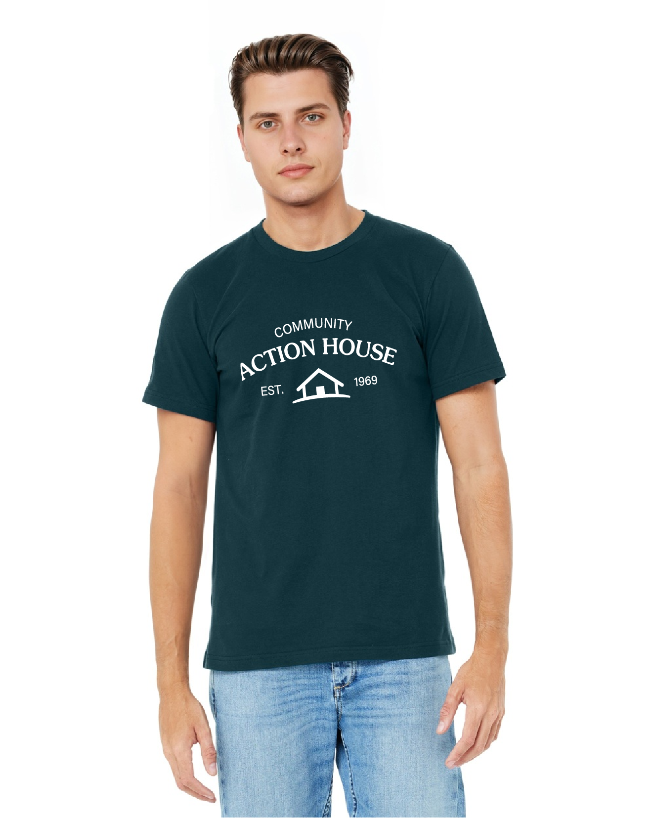Community Action House Unisex Tee (Full Size Print)
