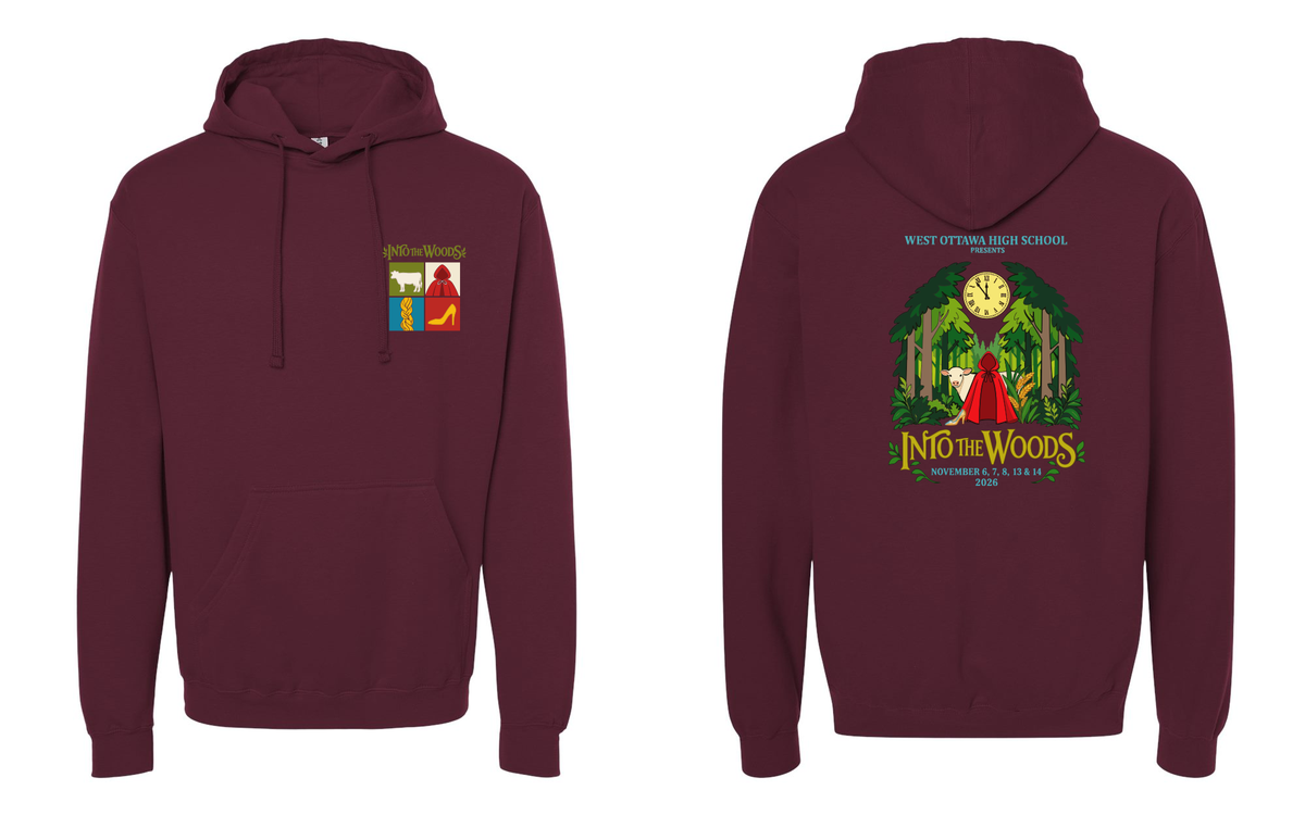 West Ottawa Theater Into the Woods Hooded Sweatshirt