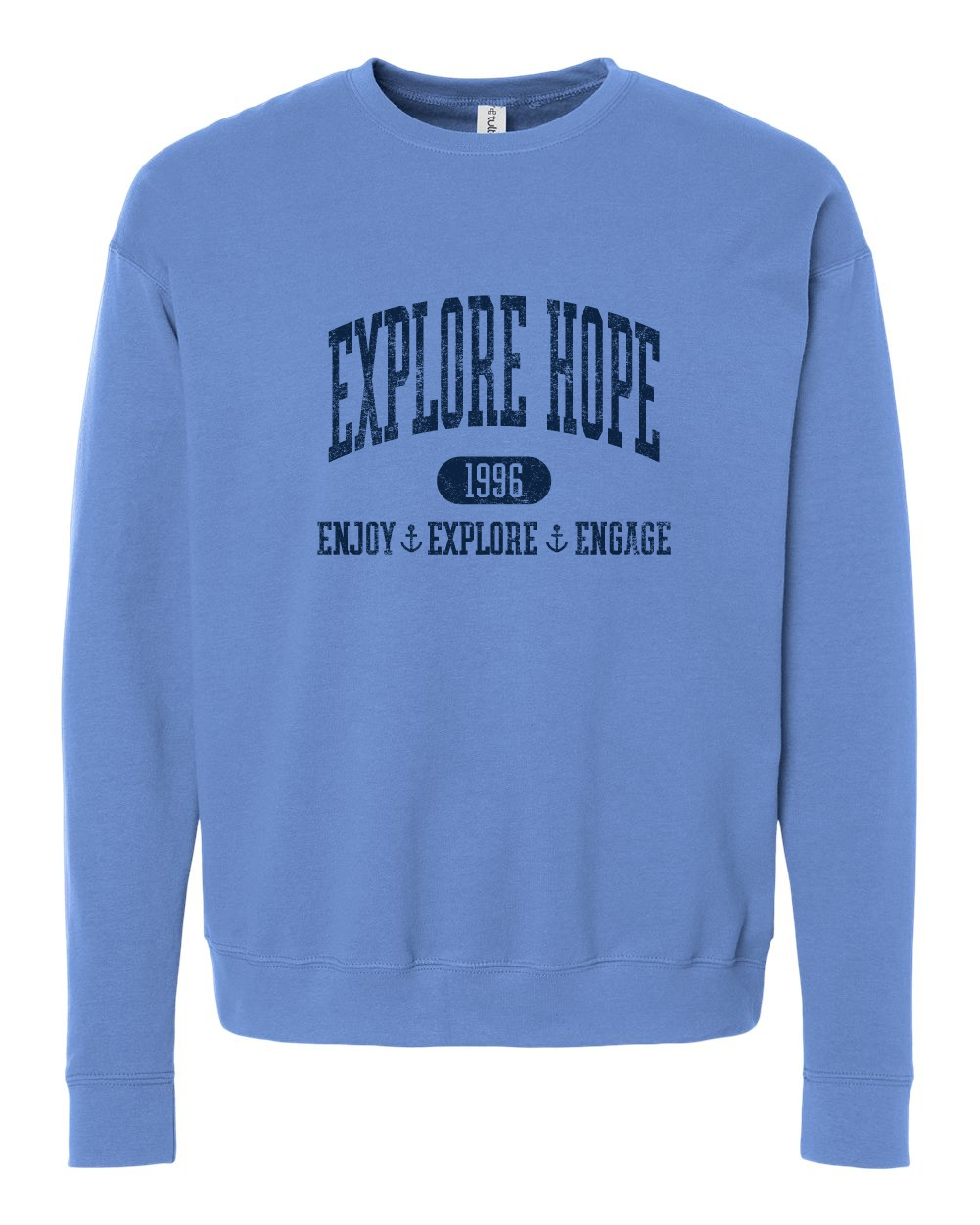ExploreHope Vintage Print Crewneck