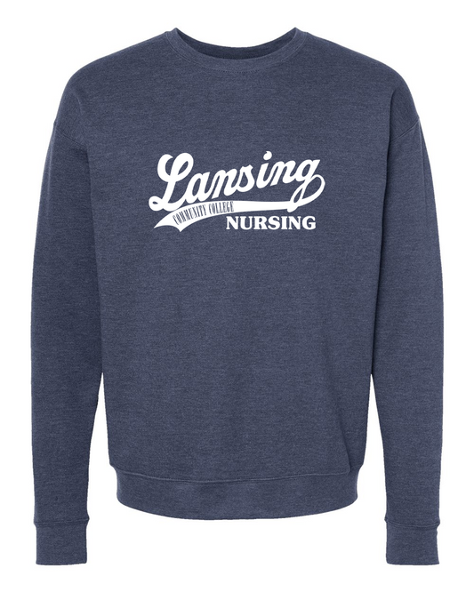 LCC Nursing Script Crewneck Sweatshirt