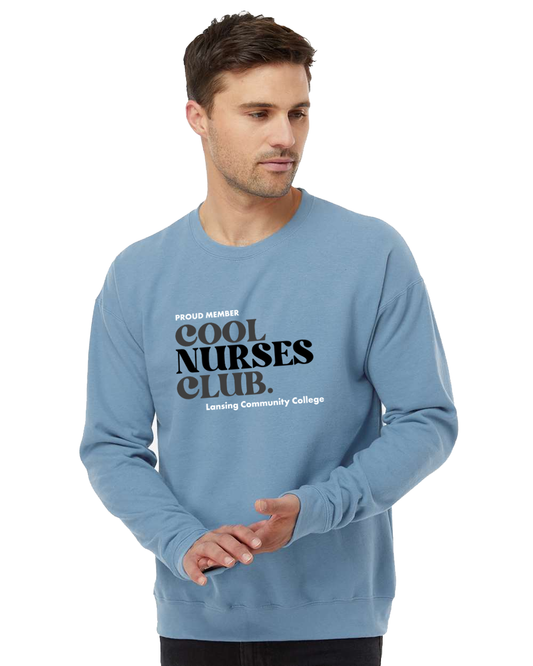 LCC Nursing Cool Nurses Club Unisex Crewneck Sweatshirt