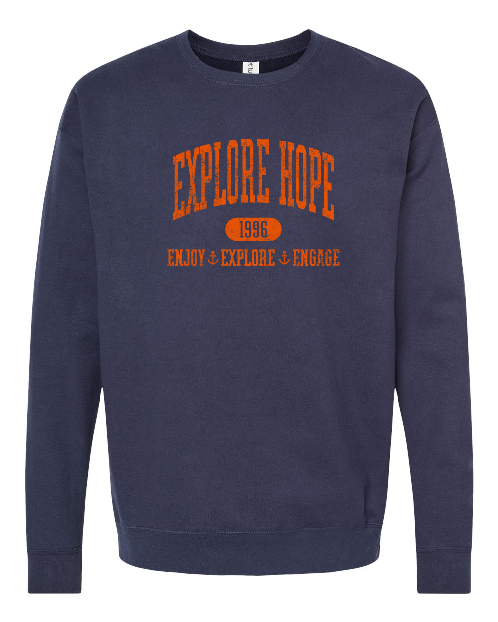 ExploreHope Vintage Print Crewneck