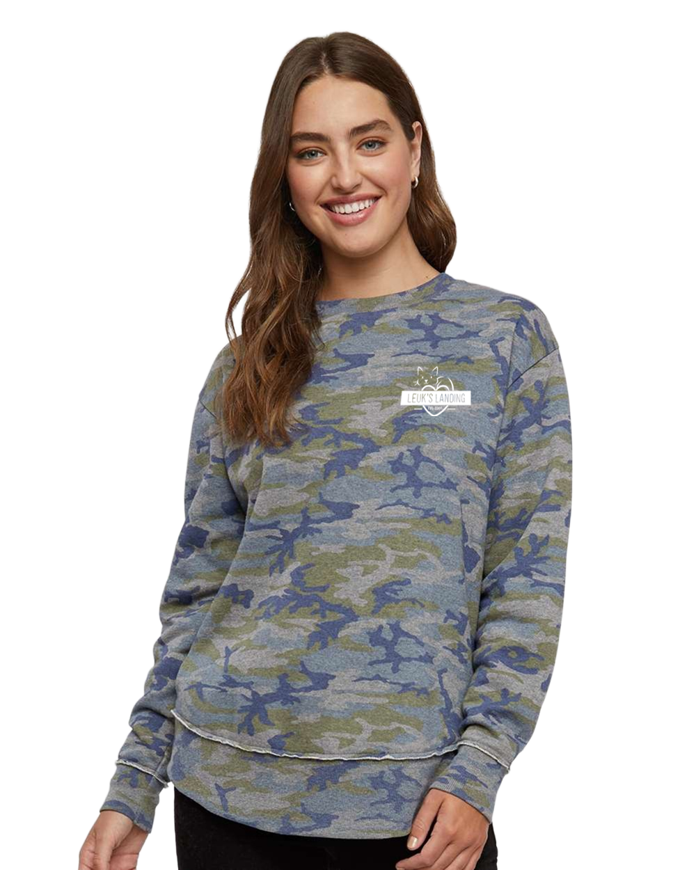 Leuk's Landing Women's Weekender Fleece Crewneck Sweatshirt