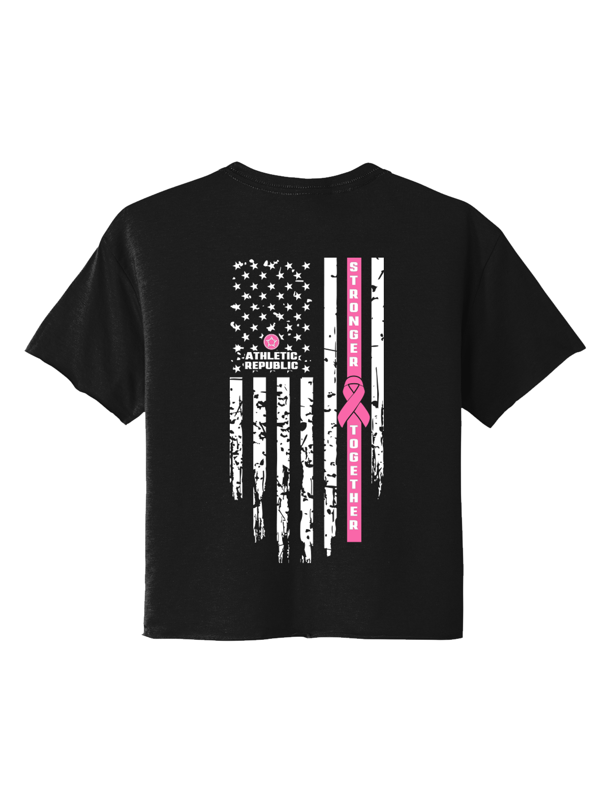 Athletic Republic Hudson Valley Women's Cropped Breast Cancer Awareness Tee