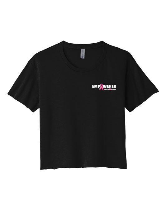 Athletic Republic Hudson Valley Women's Cropped Breast Cancer Awareness Tee