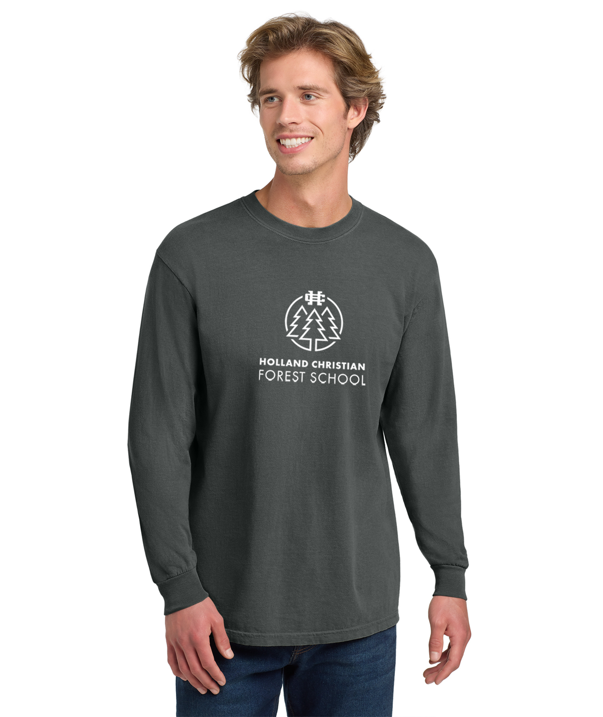 Holland Christian Forest School Adult Long Sleeve Tee