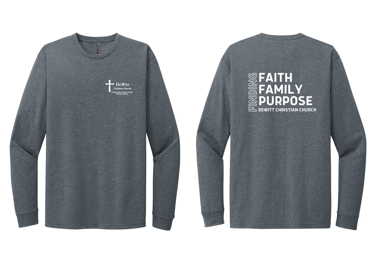 DeWitt Christian Church Adult Long Sleeve Tee
