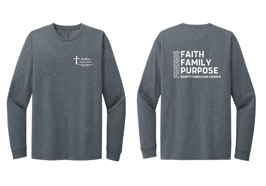DeWitt Christian Church Adult Long Sleeve Tee
