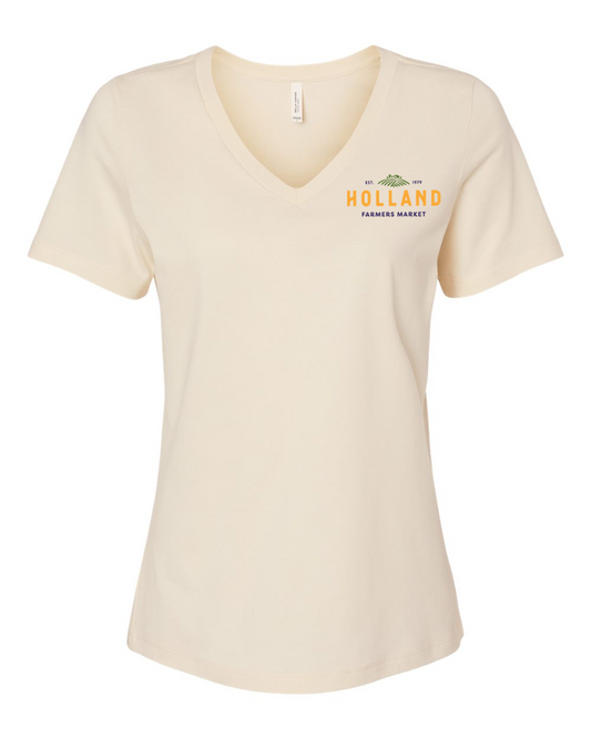 Holland Farmer's Market Women's V-neck Tee
