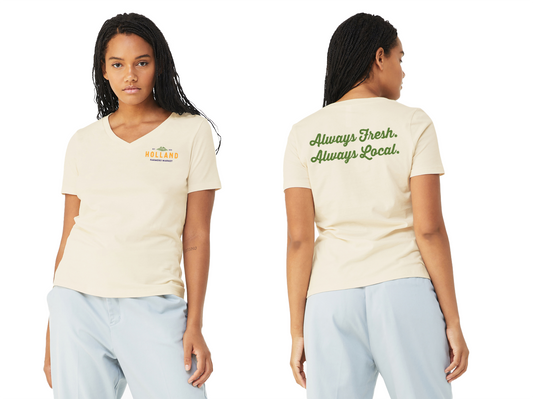 Holland Farmer's Market Women's V-neck Tee