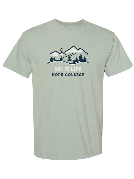 Hope College Ski Club "Ski is Life" Tee