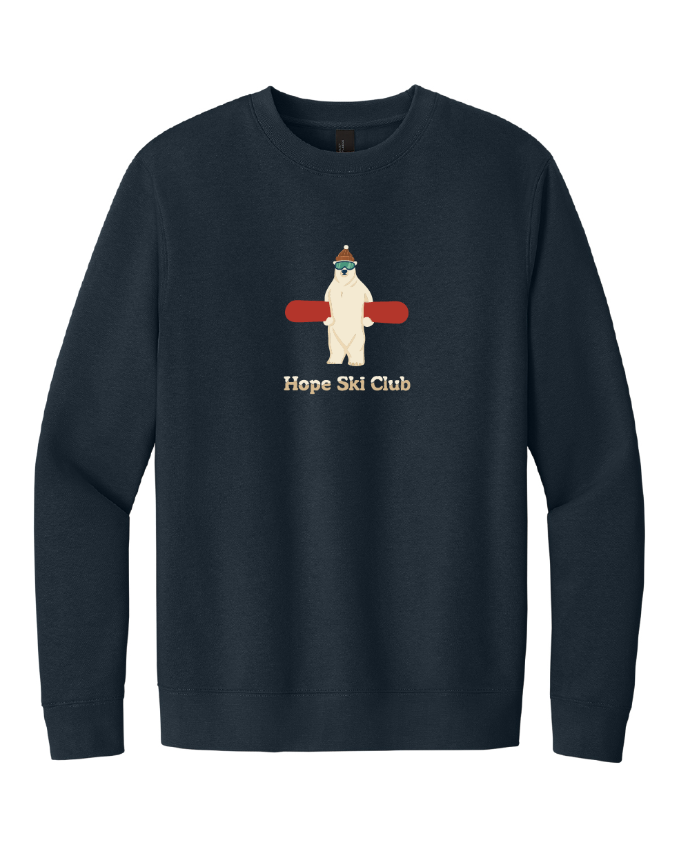 Hope College Ski Club Bear Crewneck