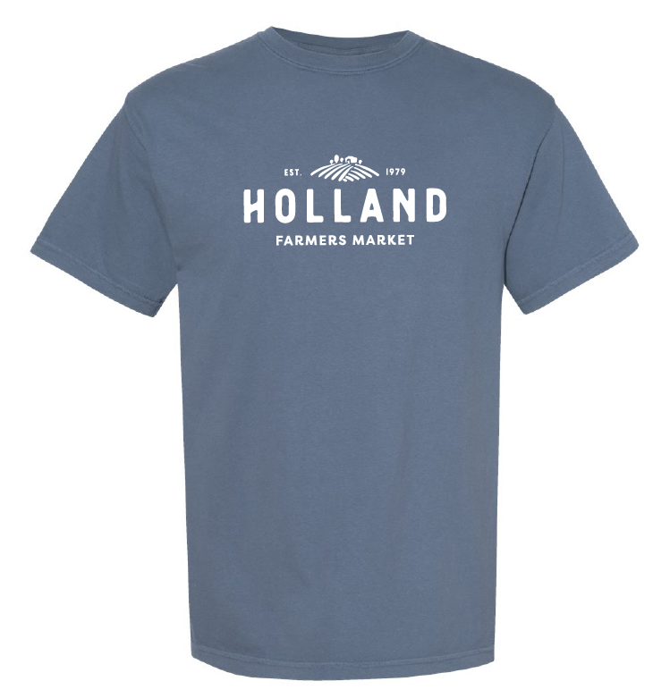 Holland Farmer's Market Unisex Tee (White Print)