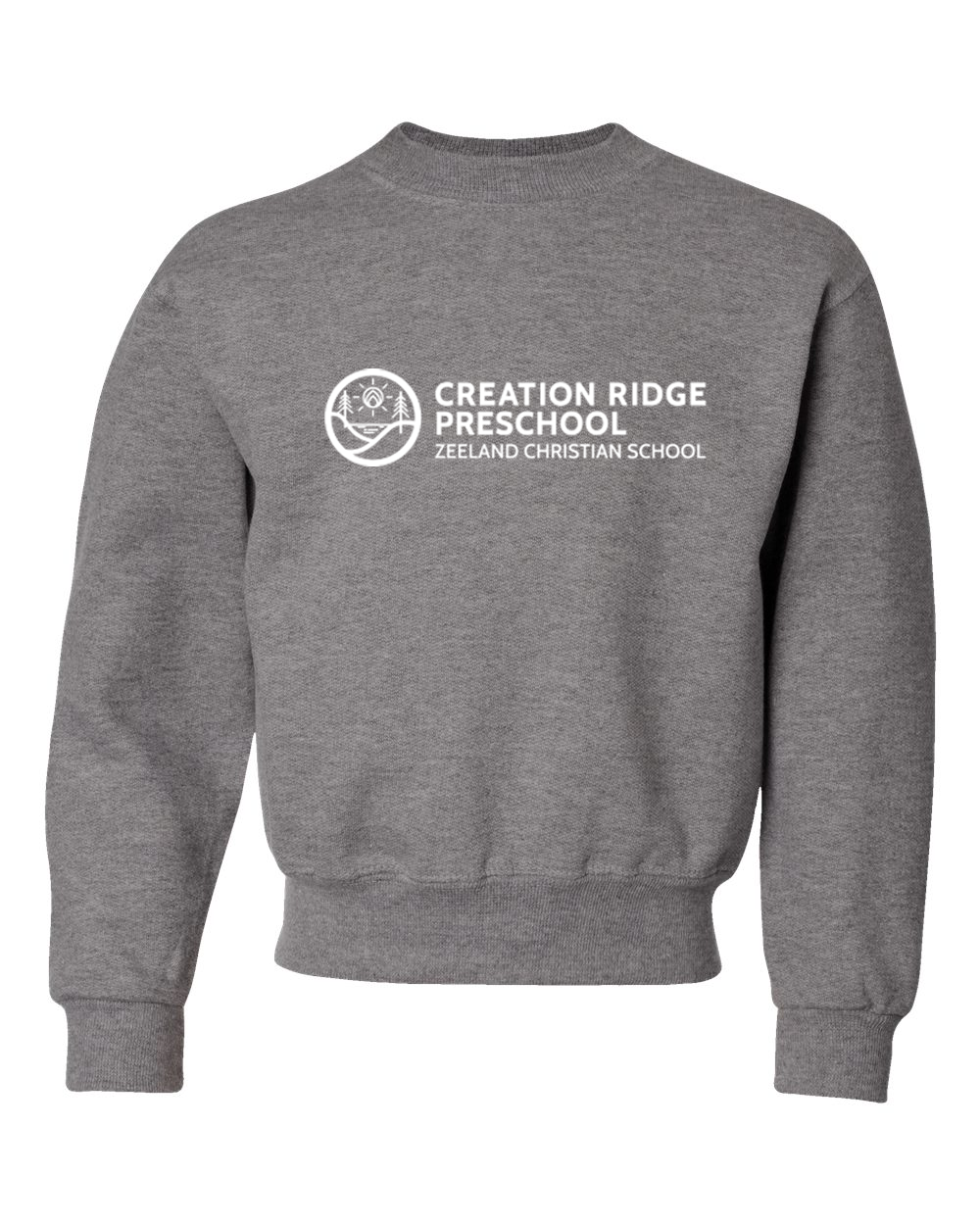 ZCS Creation Ridge Logo - Youth Crewneck Sweatshirt