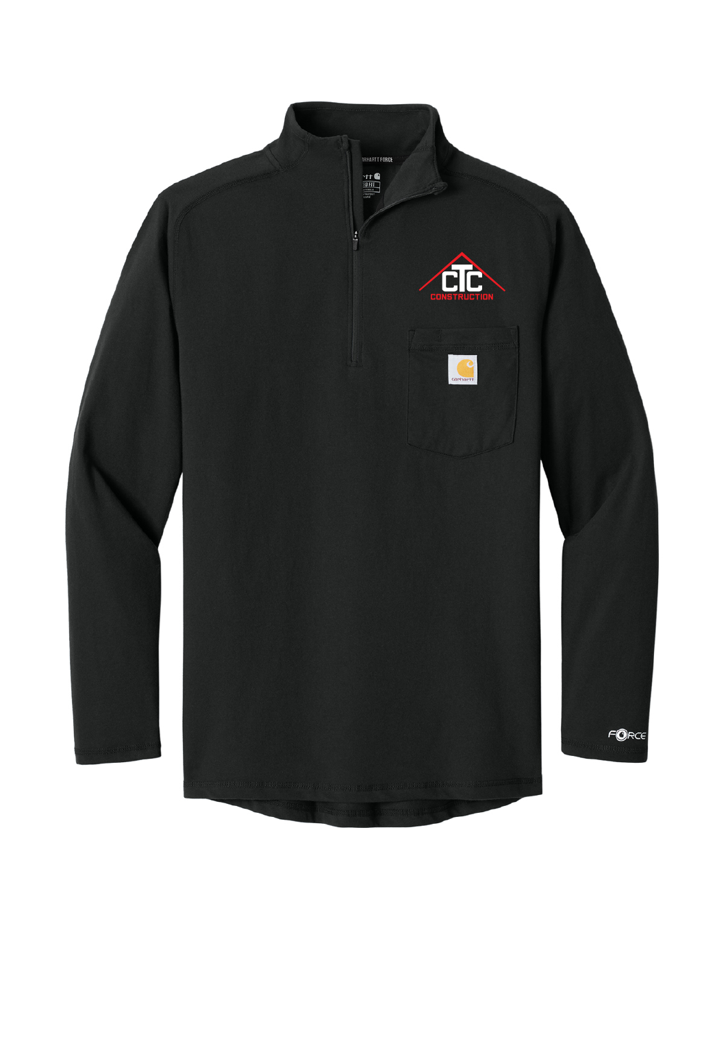 CTC-Construction Carhartt 1/4-Zip Long Sleeve Tee