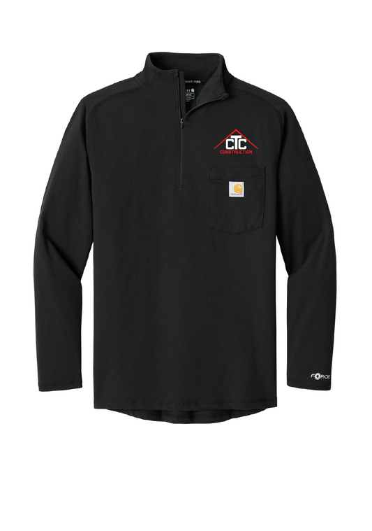 CTC-Construction Carhartt 1/4-Zip Long Sleeve Tee