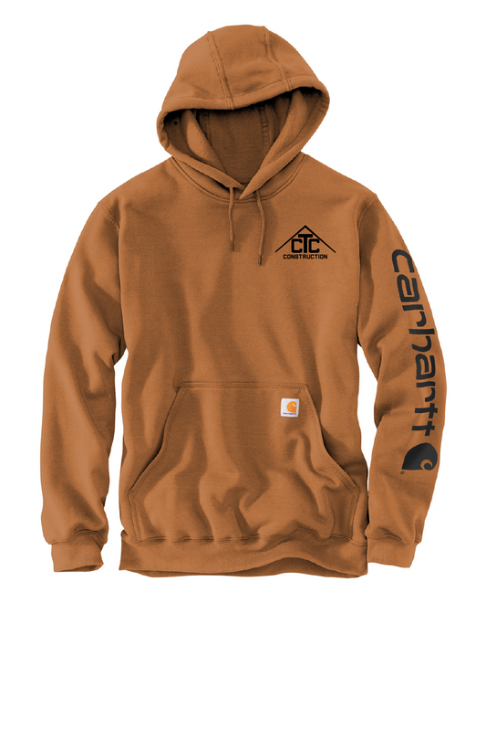 CTC-Construction Unisex Carhartt Sleeve Logo Hoodie