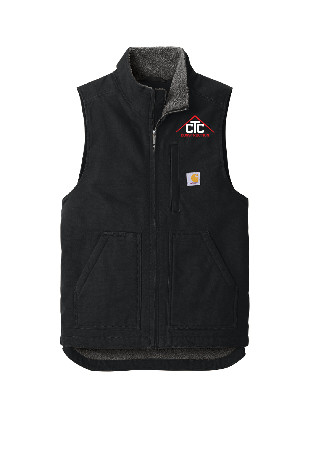 CTC-Construction Carhartt Sherpa-Lined Mock Neck Vest