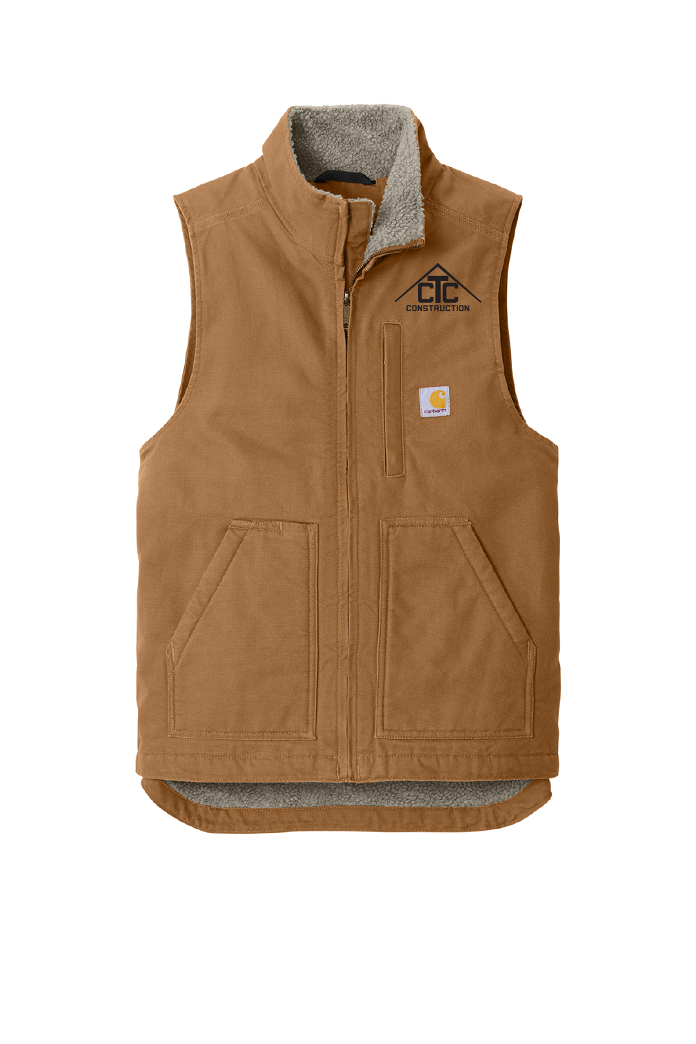 CTC-Construction Carhartt Sherpa-Lined Mock Neck Vest