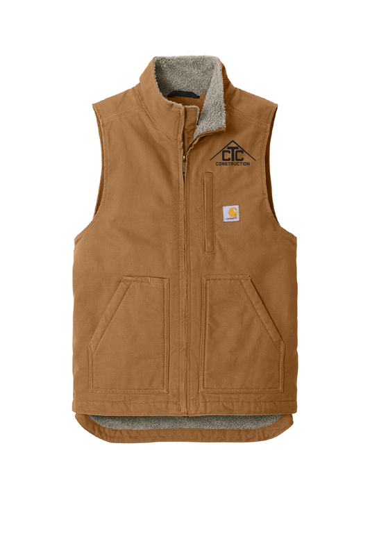 CTC-Construction Carhartt Sherpa-Lined Mock Neck Vest
