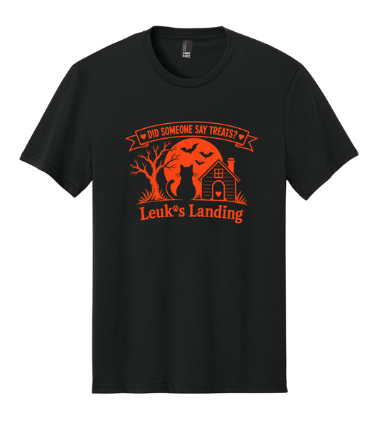 Leuk's Landing Halloween Unisex Tee (Orange Print)