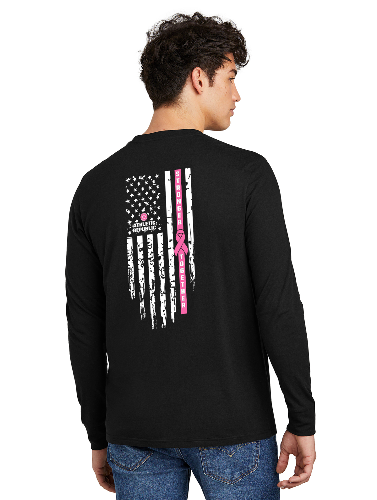 Athletic Republic Hudson Valley Unisex Breast Cancer Awareness Long Sleeve Tee