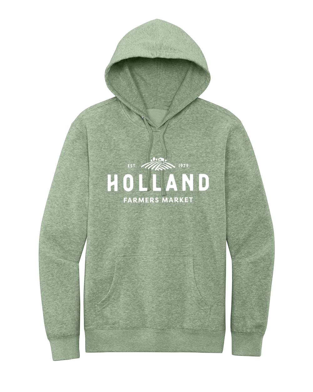 Holland Farmer's Market Unisex Hooded Sweatshirt (White Print)