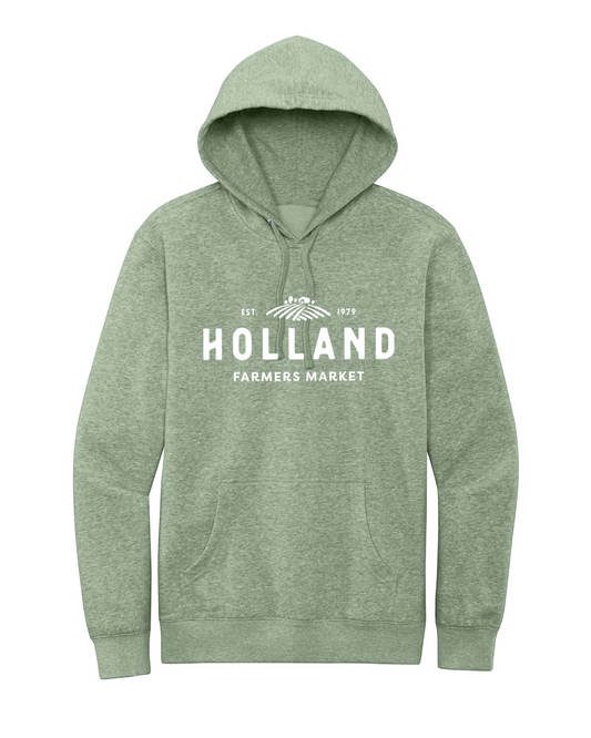 Holland Farmer's Market Unisex Hooded Sweatshirt (White Print)