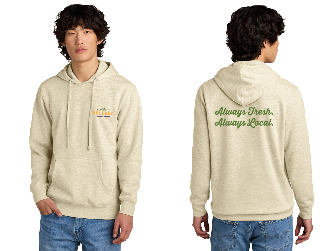 Holland Farmer's Market Unisex Hooded Sweatshirt (Full Color)