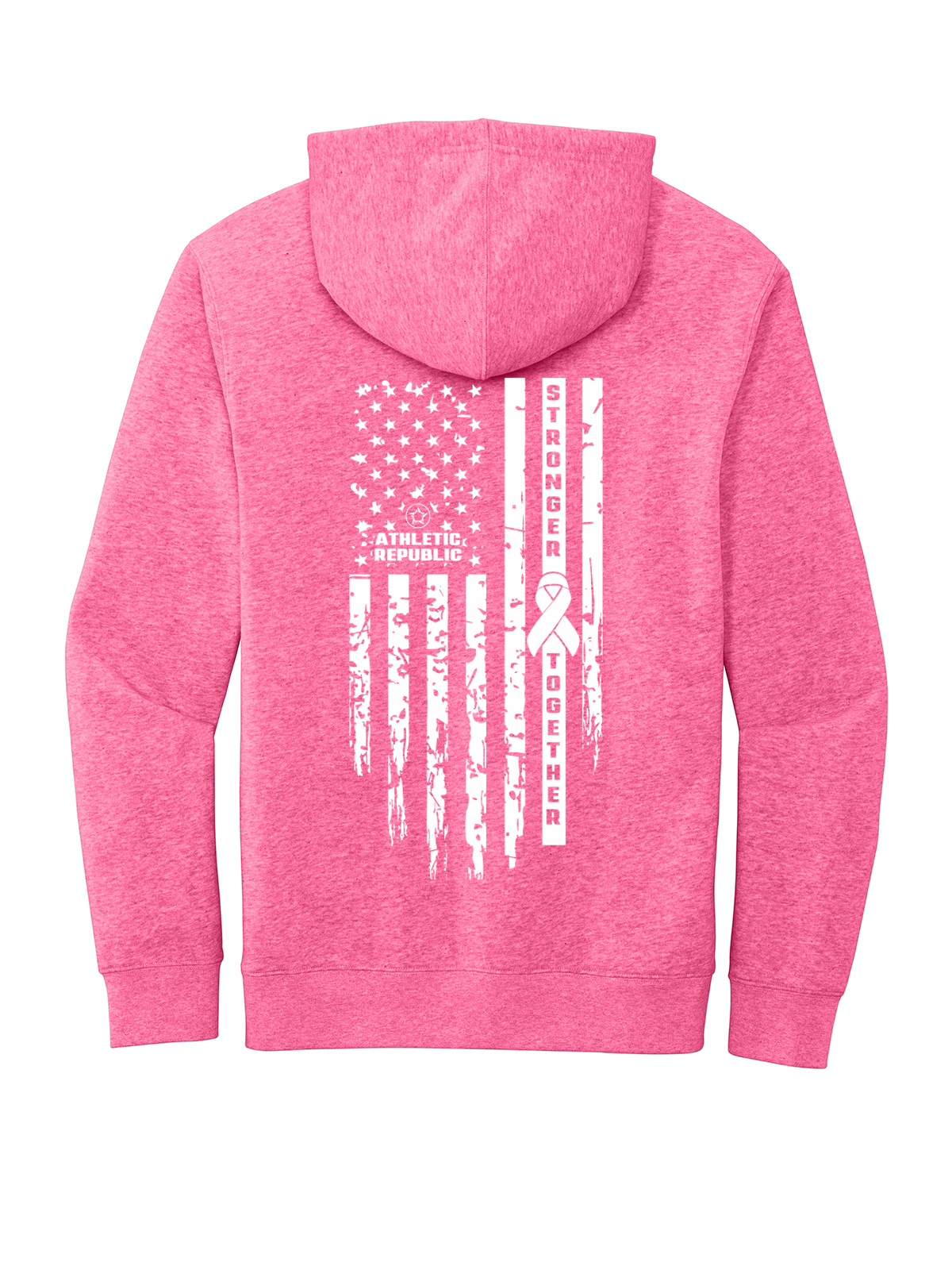 Athletic Republic Hudson Valley Unisex Breast Cancer Awareness Hooded Sweatshirt