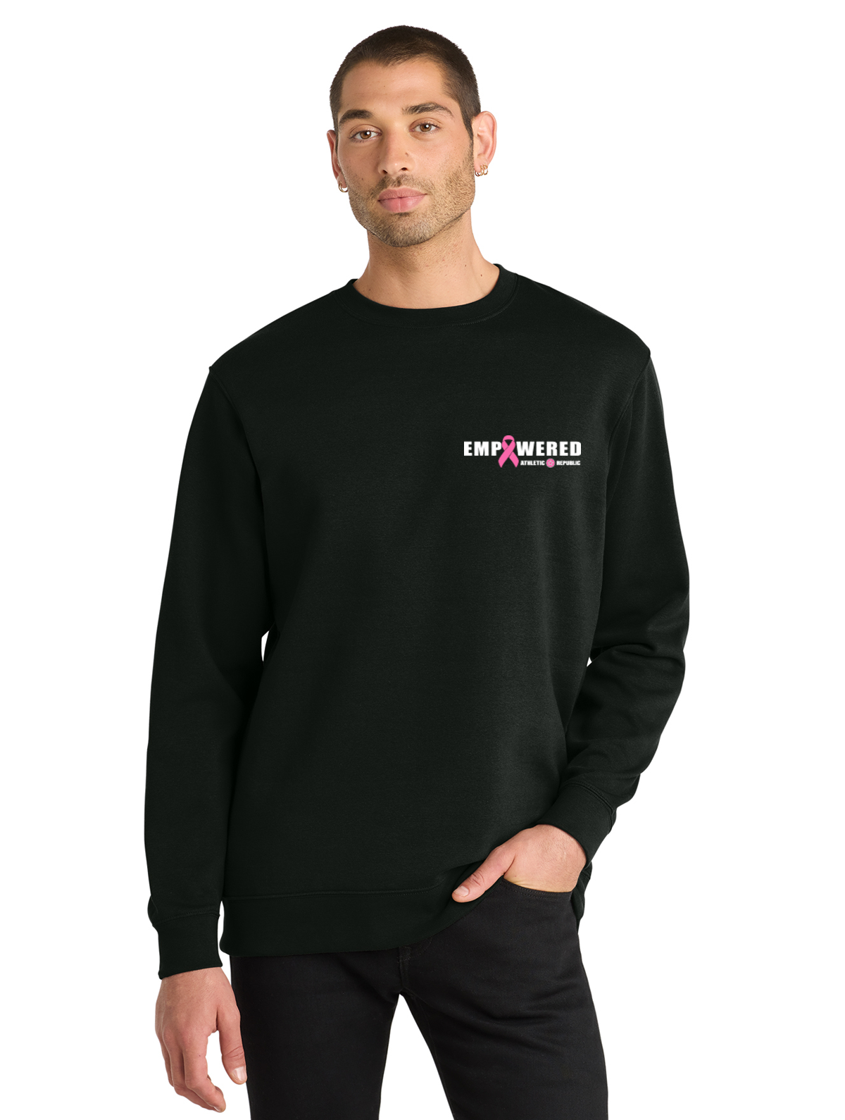 Athletic Republic Hudson Valley Unisex Breast Cancer Awareness Crewneck Sweatshirt