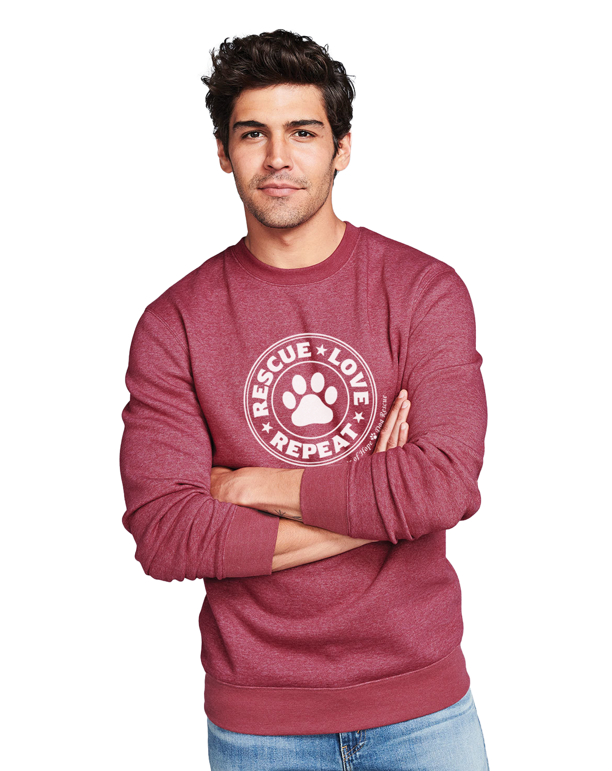 Hearts of Hope Dog Rescue Unisex Crewneck Sweatshirt