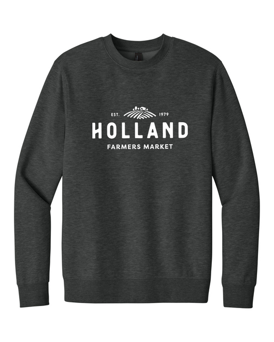 Holland Farmer's Market Unisex Crewneck Sweatshirt (White Print)
