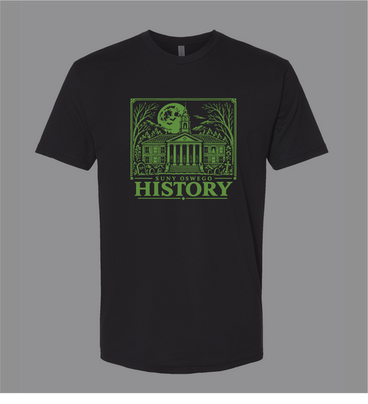 SUNY Oswego Department of History Glow Tee