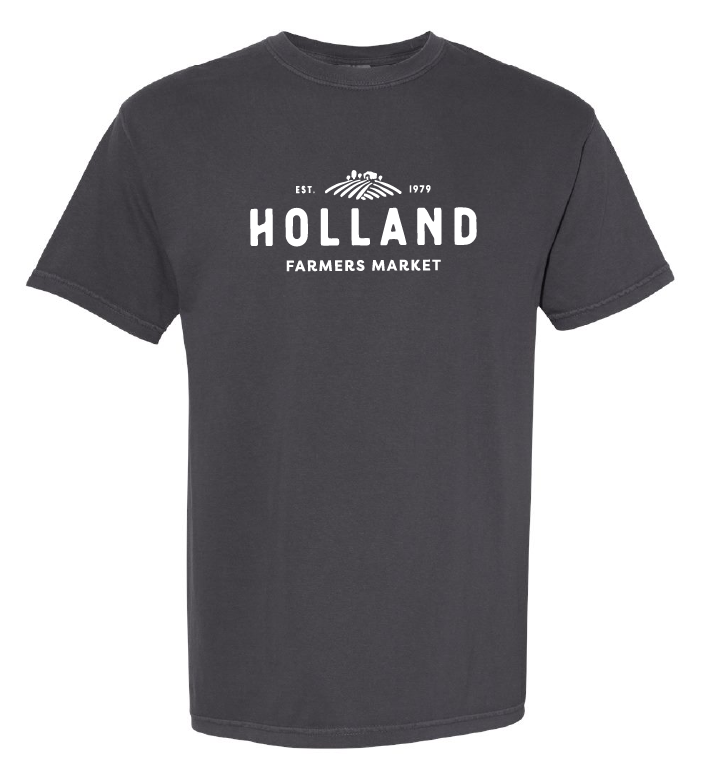 Holland Farmer's Market Unisex Tee (White Print)
