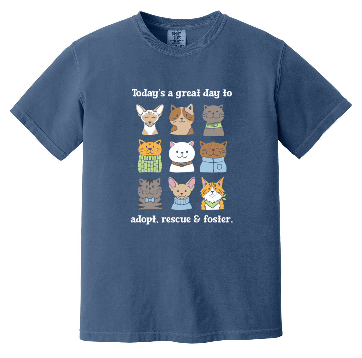Pet Angel Great Day to Adopt & Foster Unisex Tee