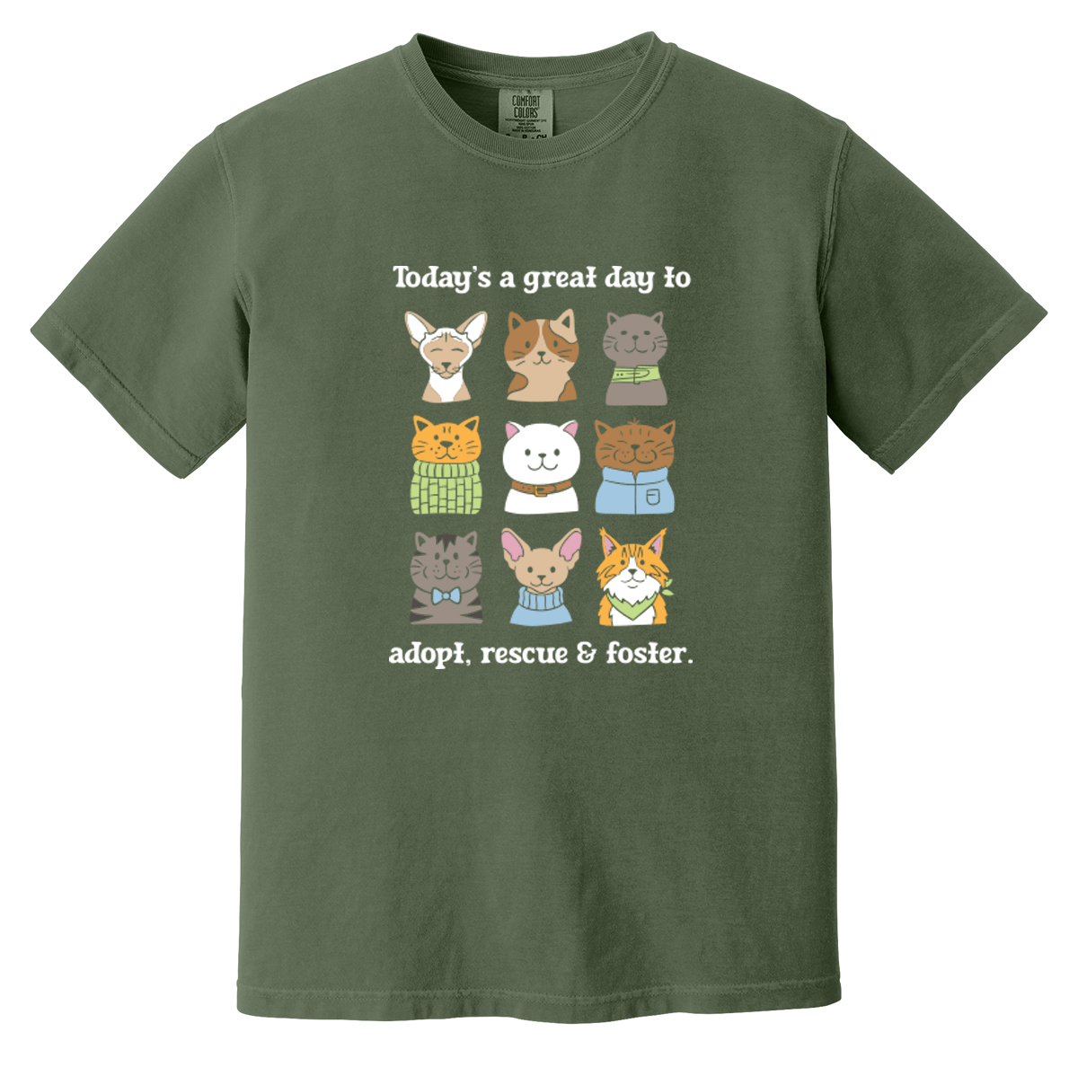 Pet Angel Great Day to Adopt & Foster Unisex Tee