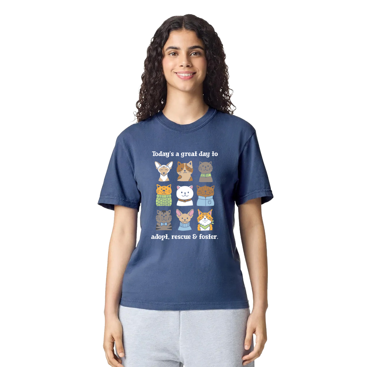 Pet Angel Great Day to Adopt & Foster Unisex Tee