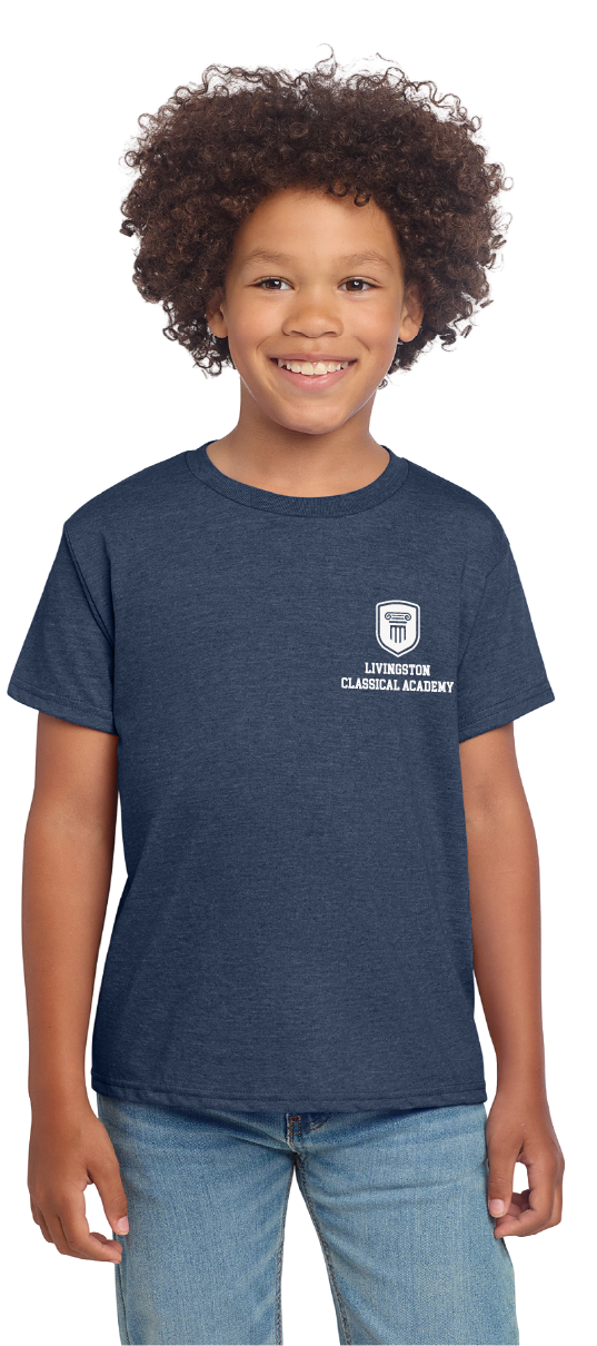 Livingston Classical Academy Left Chest Seal Youth Tee