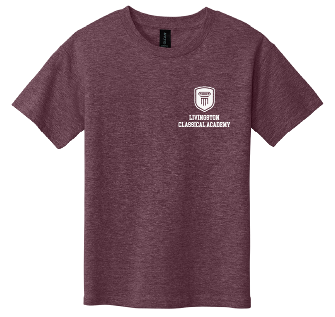 Livingston Classical Academy Left Chest Seal Youth Tee