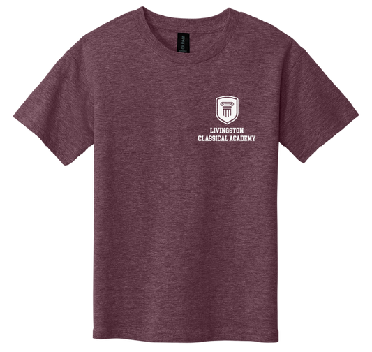 Livingston Classical Academy Left Chest Seal Youth Tee