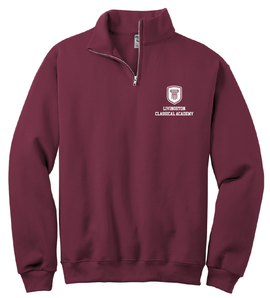 Livingston Classical Academy Left Chest Logo 1/4-zip