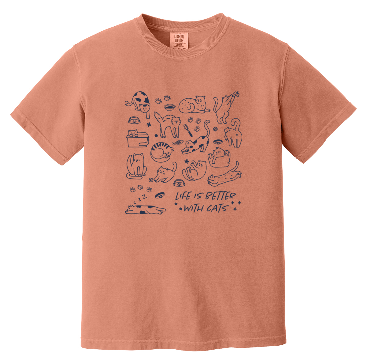 Pet Angel Adoption Life is Better with Cats Unisex Tee